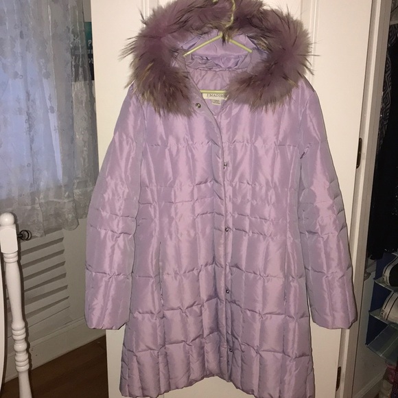 lavender winter coat